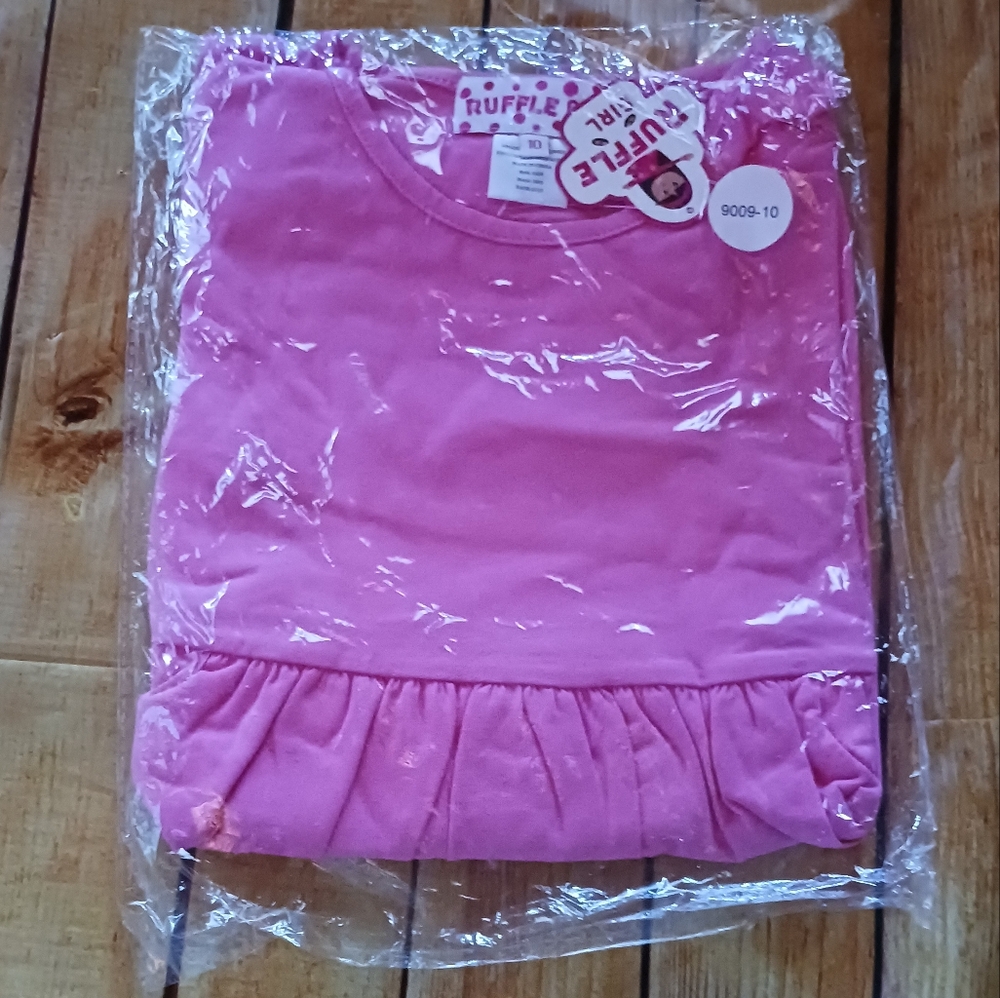 Ruffle Girl Pink Casual Dress for Kids